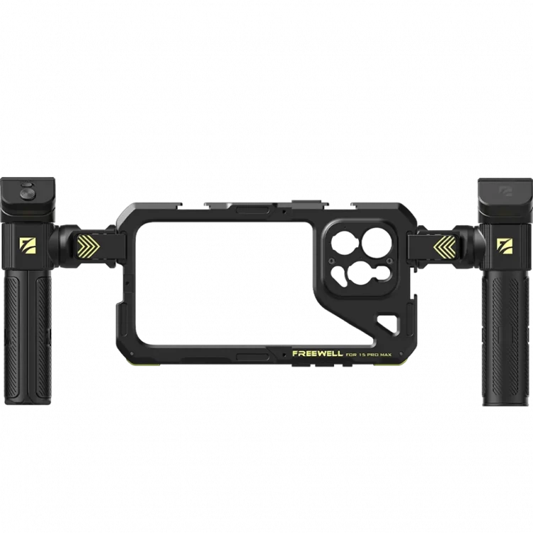 Freewell Cage Genius Rig Multifonctionnelle Sans Outil Pour Smartphone - Installation Rapide, Poignées Pour Trépied Et Monopode, Télécommande Bluetooth Pour IPhone 15 Pro Max - 6