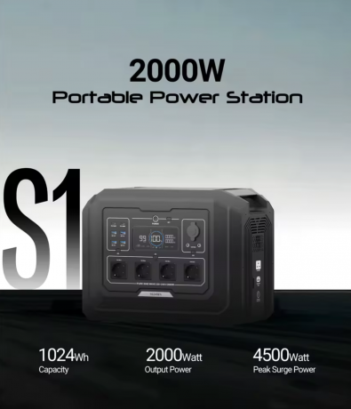 Портативная электростанция на аккумуляторах Souop S1 2000 Вт 1024 Вт*ч ( TopON TOP-X2000 )