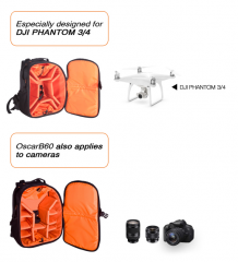 Рюкзак для фото видео оборудования E-image OSCAR B60 (подходит для DJI Phanom 3/4)