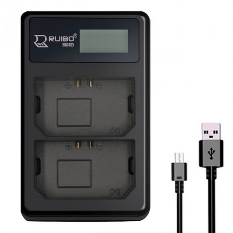 Зарядное устройство для аккумуляторов Canon LP-E6 ( Двойное, USB )