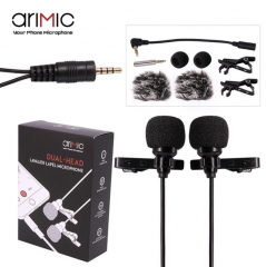 Двойной петличный микрофон Ulanzi AriMic Lavalier Microphone 6 метров