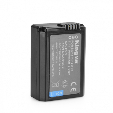 Аккумулятор KingMa для Sony NP-FW50 1080 mAh