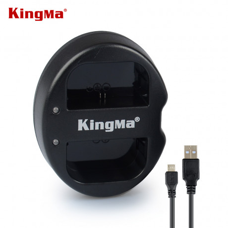 Зарядное устройство двойное USB KingMa BM015 для Canon LP-E6
