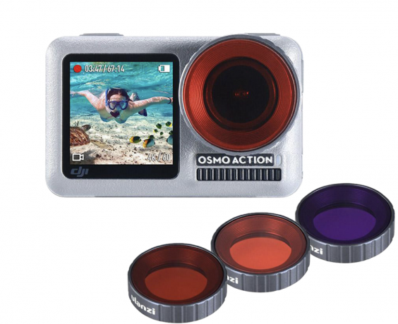 Набор светофильтров Ulanzi OA-9 Osmo Action Dive Filter (3 шт)
