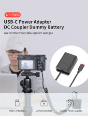 Обманка аккумулятора KingMa NP-FW50 USB-C для Sony A7 A7R2 A7M2 A6300 A6600