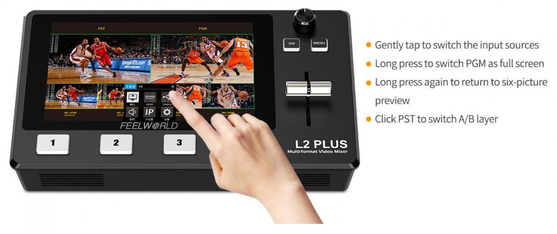 Мультикамерный видеомикшер FEELWORLD L2 PLUS